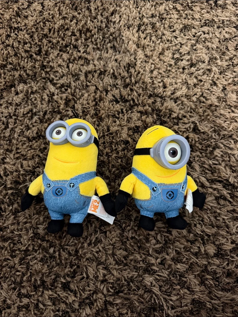 Universal Yellow and Blue Minion Plush Duo